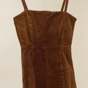 Forever 21 Brown Corduroy Dress